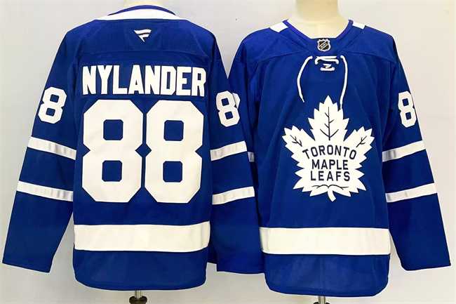 Men%27s Toronto Maple Leafs #88 William Nylander Blue 2024-25 Stitched Jersey->utah hockey club->NHL Jersey